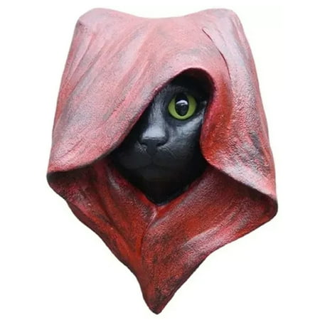 Lacyie Halloween Mystic Cat Decor Resin Mysterious Kitten Sculpture