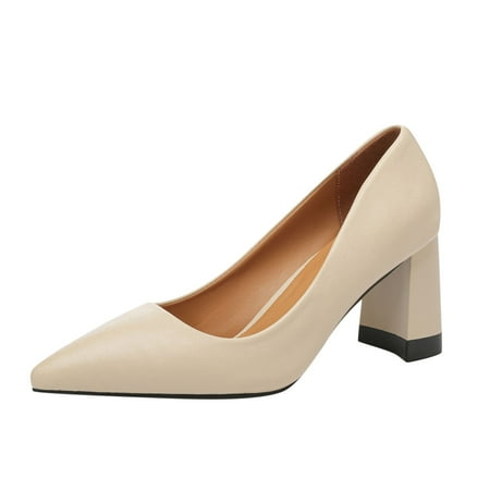 XINSHIDE Shoes Fashion Autumn Women Casual Shoes High Heel Chunky Heel Pointed Toe Solid Color Shallow Mouth Slip On Fashion Shoes
XINSHIDE Shoes Fashion Autumn Women Casual Shoes High Heel Chunky Heel Pointed Toe Solid Color Shallow Mouth Slip On Fashion Shoes