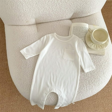 NIUREDLTD Baby Clothing Boys Girls Clothes Solid Ribbed Fall Long SLeeve Baby Romper Jumpsuit Clothes
NIUREDLTD Baby Clothing Boys Girls Clothes Solid Ribbed Fall Long SLeeve Baby Romper Jumpsuit Clothes