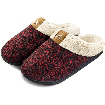 Homgreen Women s Cozy Memory Foam Slippers Fuzzy Wool-Like Plush Fleece Lined House Shoes w/Indoor Outdoor Anti-Skid Rubber Sole
Homgreen Women s Cozy Memory Foam Slippers Fuzzy Wool-Like Plush Fleece Lined House Shoes w/Indoor Outdoor Anti-Skid Rubber Sole