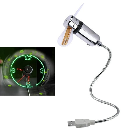 Portable Mobile USB Fan USB Mini Flexible Time Clock Fan with LED Light Real Time Display Mini Gooseneck Fan Cooling Gadget for Home Office Travel
Portable Mobile USB Fan USB Mini Flexible Time Clock Fan with LED Light Real Time Display Mini Gooseneck Fan Cooling Gadget for Home Office Travel