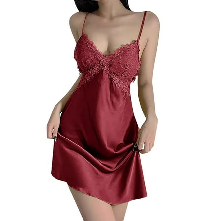 Luiyenes Lace Skirt Sleeveless Lace Sleepwear Soft Night Pajama Dress
Luiyenes Lace Skirt Sleeveless Lace Sleepwear Soft Night Pajama Dress