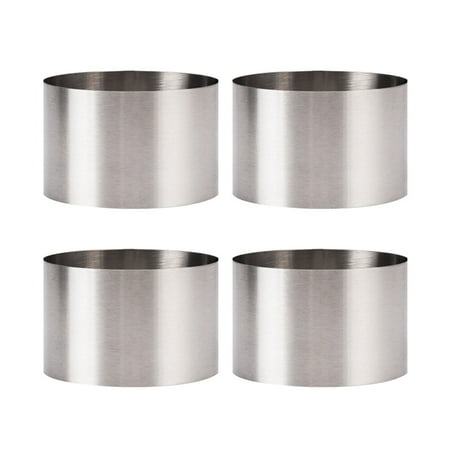 HOMEMAXS 4pcs 8*8*5cm Circular Stainless Steel Mousse Ring Cake Cookie Baking Mold Stainless Steel Biscuit Mould for Baking
HOMEMAXS 4pcs 8*8*5cm Circular Stainless Steel Mousse Ring Cake Cookie Baking Mold Stainless Steel Biscuit Mould for Baking