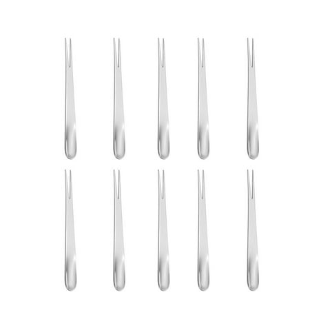 TureClos 10 Pieces Watermelon Fruit Scoop Forks Reusable Stainless Steel Portable Dessert Appetizer Food Pick Kitchen Accessories Silver
TureClos 10 Pieces Watermelon Fruit Scoop Forks Reusable Stainless Steel Portable Dessert Appetizer Food Pick Kitchen Accessories Silver