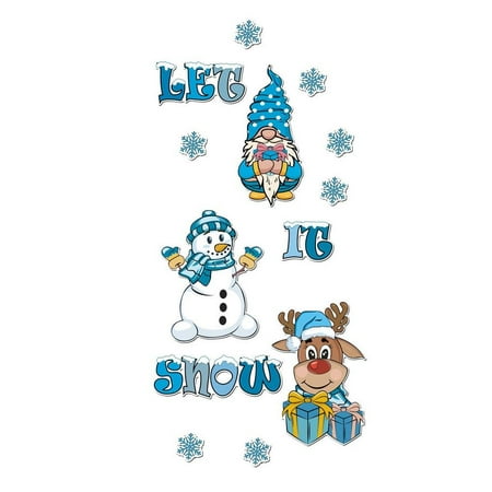 Christmas Clearance! VWRXBZ Christmas Magnetic Refrigerator Magnet Snowman Gnome Holiday Decoration Magnetic Garage Door Sticker