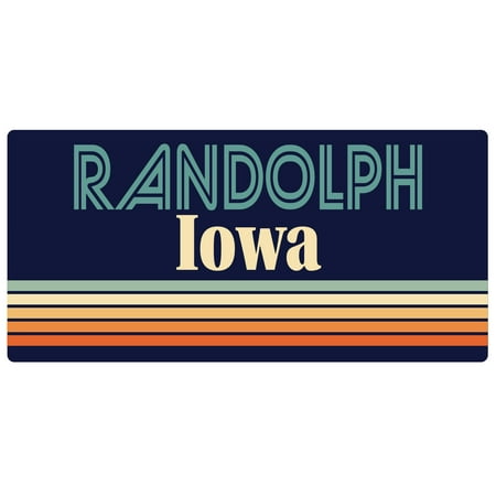 Randolph Iowa 5 x 2.5-Inch Fridge Magnet Retro Design