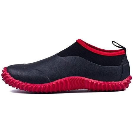 Unisex Waterproof Garden Shoes Womens Rain Boots Mens Car Wash Footwear black red EU 44
Unisex Waterproof Garden Shoes Womens Rain Boots Mens Car Wash Footwear black red EU 44
