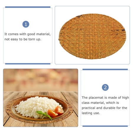 Placemat 2pcs Home Use Weaving Craft Placemat Decorative Table Mat Dining Table Mat
Placemat 2pcs Home Use Weaving Craft Placemat Decorative Table Mat Dining Table Mat