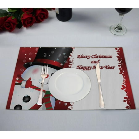 YKCG Red Christmas Snowman Quotes Winter Snowflakes Placemats Size 12x18 inches Set of 2
YKCG Red Christmas Snowman Quotes Winter Snowflakes Placemats Size 12x18 inches Set of 2