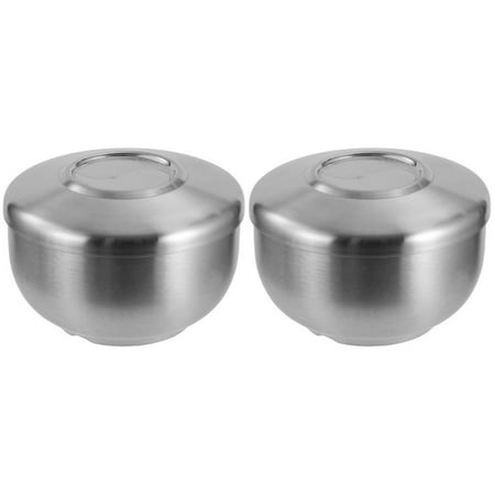 Bestonzon 2pcs Korean Stainless Steel Rice Bowl with Lid Traditional Unbreakable Rice Soup Bowl
Bestonzon 2pcs Korean Stainless Steel Rice Bowl with Lid Traditional Unbreakable Rice Soup Bowl