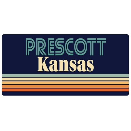 Prescott Kansas 5 x 2.5-Inch Fridge Magnet Retro Design