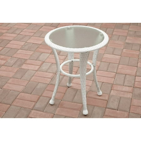 Better Homes and Gardens Azalea Ridge Outdoor Side Table, White