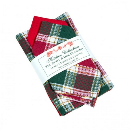 2 Tea Towels And 2 Dish Cloths - Santa Clara Towel Set
