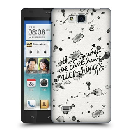 OFFICIAL CAT COQUILLETTE QUOTES TYPOGRAPHY 1 HARD BACK CASE FOR HUAWEI PHONES 2