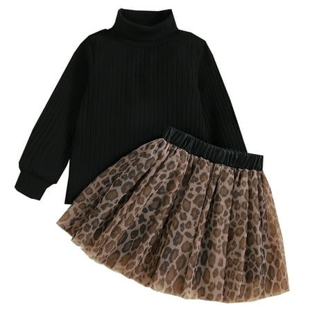 Toddler Girls Outfit Kids Girls Clothes Set Ribbed Top T Shirt Leopard Tulle Skirt Outfits Party Girls Clothing
Toddler Girls Outfit Kids Girls Clothes Set Ribbed Top T Shirt Leopard Tulle Skirt Outfits Party Girls Clothing