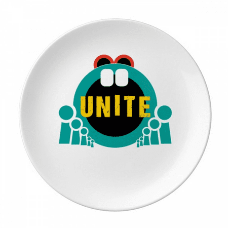 Independent Unity United States Plate Decorative Porcelain Salver Tableware Dinner Dish
Independent Unity United States Plate Decorative Porcelain Salver Tableware Dinner Dish