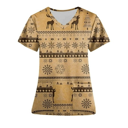 pbnbp Women s Western Aztec V Neck Short Sleeve Pockets Nurse Working Uniforms Scrubs Tops, Satin Blouses for Women
pbnbp Women s Western Aztec V Neck Short Sleeve Pockets Nurse Working Uniforms Scrubs Tops, Satin Blouses for Women
