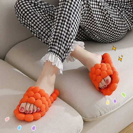 JNGSA Slipper Womens House Slippers Open Toe Bubble Slides For Women And Men Ultra Cushioned Funny Lychee Massage Cloud Slippers Womens House Shoes
JNGSA Slipper Womens House Slippers Open Toe Bubble Slides For Women And Men Ultra Cushioned Funny Lychee Massage Cloud Slippers Womens House Shoes