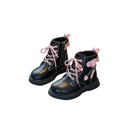 Difumos Kids Non-Slip Double Zipper Princess Boot Lace Up Short Booties School Breathable Dress Boots Plush Lining Pink 11.5C
Difumos Kids Non-Slip Double Zipper Princess Boot Lace Up Short Booties School Breathable Dress Boots Plush Lining Pink 11.5C
