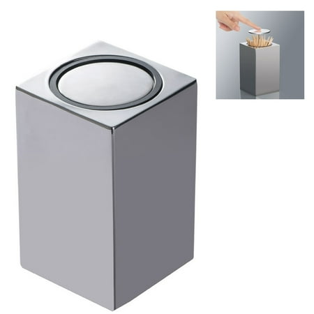 Automatic Stainless Steel Toothpick Holder Dispenser Convenient Click Open Fashion Square Toothpick Storage Box
Automatic Stainless Steel Toothpick Holder Dispenser Convenient Click Open Fashion Square Toothpick Storage Box