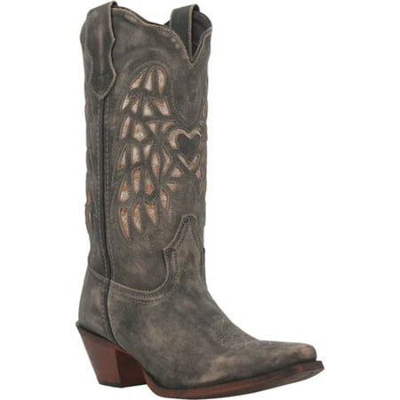 Laredo Womens Wingz Cowboy Boots Leather Brown 52414