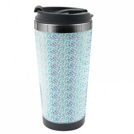 Watercolor Flowers Travel Mug Buds Branches Blue Tones Steel Thermal Cup 16 oz by Ambesonne
Watercolor Flowers Travel Mug Buds Branches Blue Tones Steel Thermal Cup 16 oz by Ambesonne