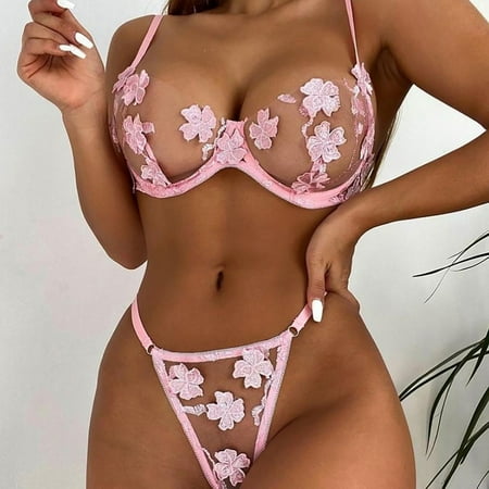 QWERTYU 2PCS Womens Mesh Sexy Bra and Panty Sets Embroidery Lingerie Set Teddy Babydoll Lingerie Pink 2XL
QWERTYU 2PCS Womens Mesh Sexy Bra and Panty Sets Embroidery Lingerie Set Teddy Babydoll Lingerie Pink 2XL