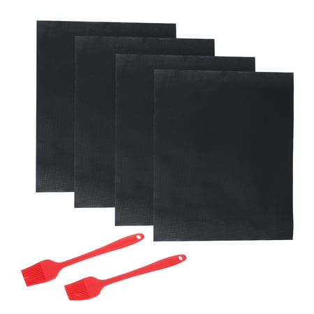 HOMEMAXS 4Pcs Heat Resistant Barbecue Cooking Baking Mats with 2Pcs Silicone Brushes
HOMEMAXS 4Pcs Heat Resistant Barbecue Cooking Baking Mats with 2Pcs Silicone Brushes