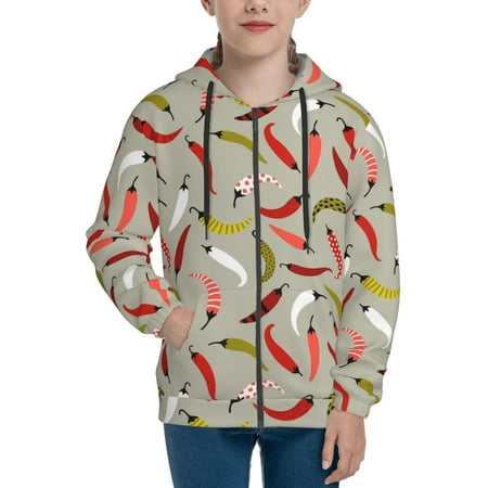 Hoodies for Women Colorful Chili Long Sleeve Sweatshirt Drawstring Zip Up Hoodie with Pockets Teen Girl Clothes
Hoodies for Women Colorful Chili Long Sleeve Sweatshirt Drawstring Zip Up Hoodie with Pockets Teen Girl Clothes