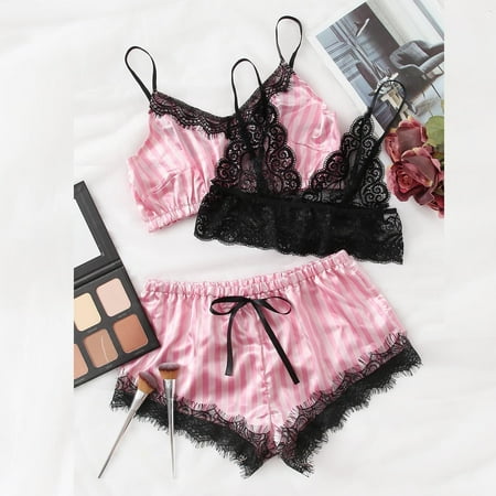 Aueoeo Slimming Bodysuit For Women Tank Bodysuit For Women 3Pcs Suit Sexy Women Lace Stripe Bow Lingerie Underpants Underwear Sleepwear Set Clearance
Aueoeo Slimming Bodysuit For Women Tank Bodysuit For Women 3Pcs Suit Sexy Women Lace Stripe Bow Lingerie Underpants Underwear Sleepwear Set Clearance