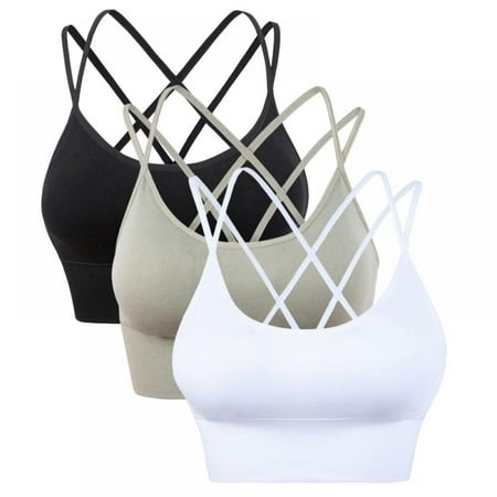 3 Pack Women s Ribbon Cross Back Sports Bra Fast Dry Shockproof Running Fitness Underwear
3 Pack Women s Ribbon Cross Back Sports Bra Fast Dry Shockproof Running Fitness Underwear
