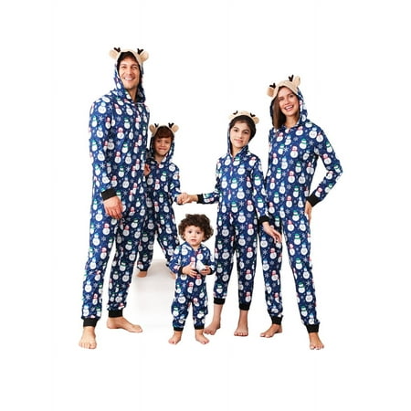 Ma&Baby Parent-child Matching Christmas Jumpsuits Pajamas Sets Snowman Print Hooded Zipper Jumpsuit Loungewear for Family
Ma&Baby Parent-child Matching Christmas Jumpsuits Pajamas Sets Snowman Print Hooded Zipper Jumpsuit Loungewear for Family