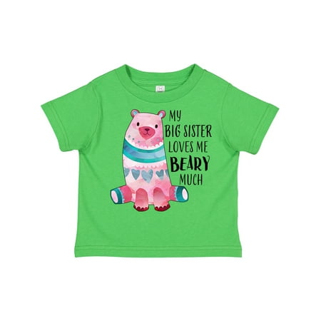Inktastic My Big Sister Loves Me Beary Much with Cute Bear Gift Toddler Boy or Toddler Girl T-Shirt
Inktastic My Big Sister Loves Me Beary Much with Cute Bear Gift Toddler Boy or Toddler Girl T-Shirt