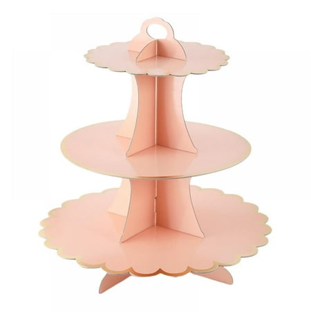 3-Tier Round Cardboard Cupcake Stand for 24 Cupcakes Perfect for Girls Pink and Gold Birthday Baby Shower Party Supplies
3-Tier Round Cardboard Cupcake Stand for 24 Cupcakes Perfect for Girls Pink and Gold Birthday Baby Shower Party Supplies