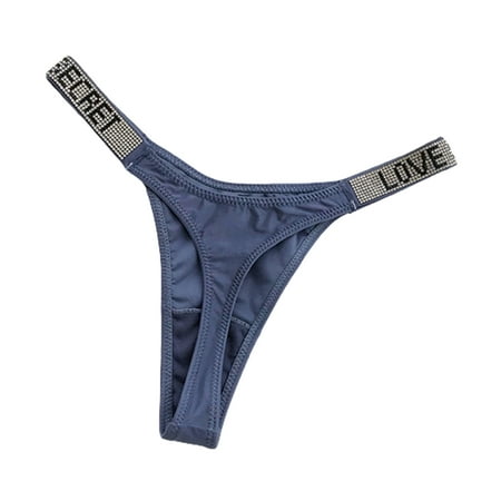 PERZOE Briefs Women Thong Low Waist Leopard Print Breathable Shiny Rhinestone T-Back Anti-septic High Fork T-Shaped Letter Print Lady Briefs for Inner Wear
PERZOE Briefs Women Thong Low Waist Leopard Print Breathable Shiny Rhinestone T-Back Anti-septic High Fork T-Shaped Letter Print Lady Briefs for Inner Wear