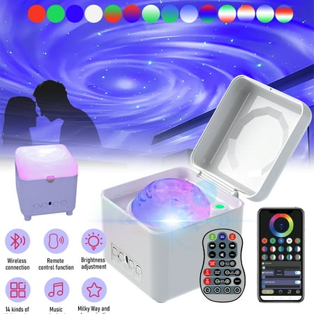 Star Projector Night Light Projector Built-in Music Bluetooth Speaker USB Rechargeable with Remote Control for Kids Baby Party Bedroom Home Decor-White
Star Projector Night Light Projector Built-in Music Bluetooth Speaker USB Rechargeable with Remote Control for Kids Baby Party Bedroom Home Decor-White