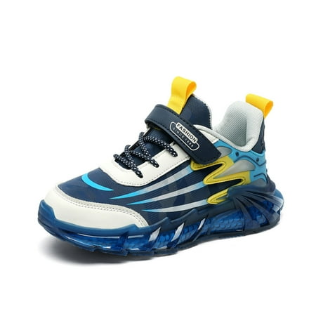 Kids Breathable Sneakers Lightweight Easy Walk Casual Sport Strap Athletic Running Shoes for Boys Girls Dark Blue
Kids Breathable Sneakers Lightweight Easy Walk Casual Sport Strap Athletic Running Shoes for Boys Girls Dark Blue