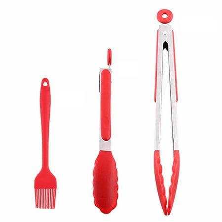 2pcs Non-Stick Kitchen Tongs with 1 Brush Stainless Steel Steel Silicone BBQ Barbecue Cooking Salad Grilling Frying Food Clip
2pcs Non-Stick Kitchen Tongs with 1 Brush Stainless Steel Steel Silicone BBQ Barbecue Cooking Salad Grilling Frying Food Clip