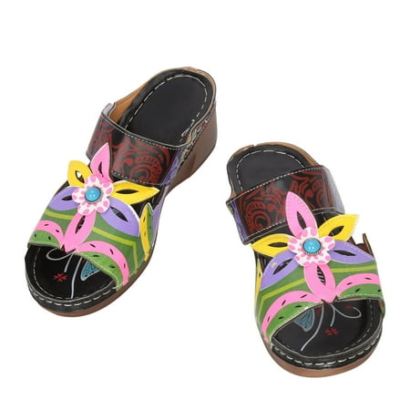 UHUYA Womens Sandals Bohemian Fashion Non-Slip Orthopedic Sandals Fashion Comfortable Slippers with Arch Support Slip On Sandals Black 42
UHUYA Womens Sandals Bohemian Fashion Non-Slip Orthopedic Sandals Fashion Comfortable Slippers with Arch Support Slip On Sandals Black 42