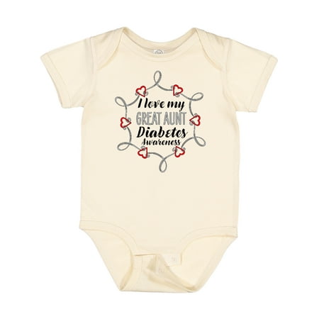 Inktastic I Love My Great Aunt Diabetes Awareness Gift Baby Boy or Baby Girl Bodysuit
Inktastic I Love My Great Aunt Diabetes Awareness Gift Baby Boy or Baby Girl Bodysuit
