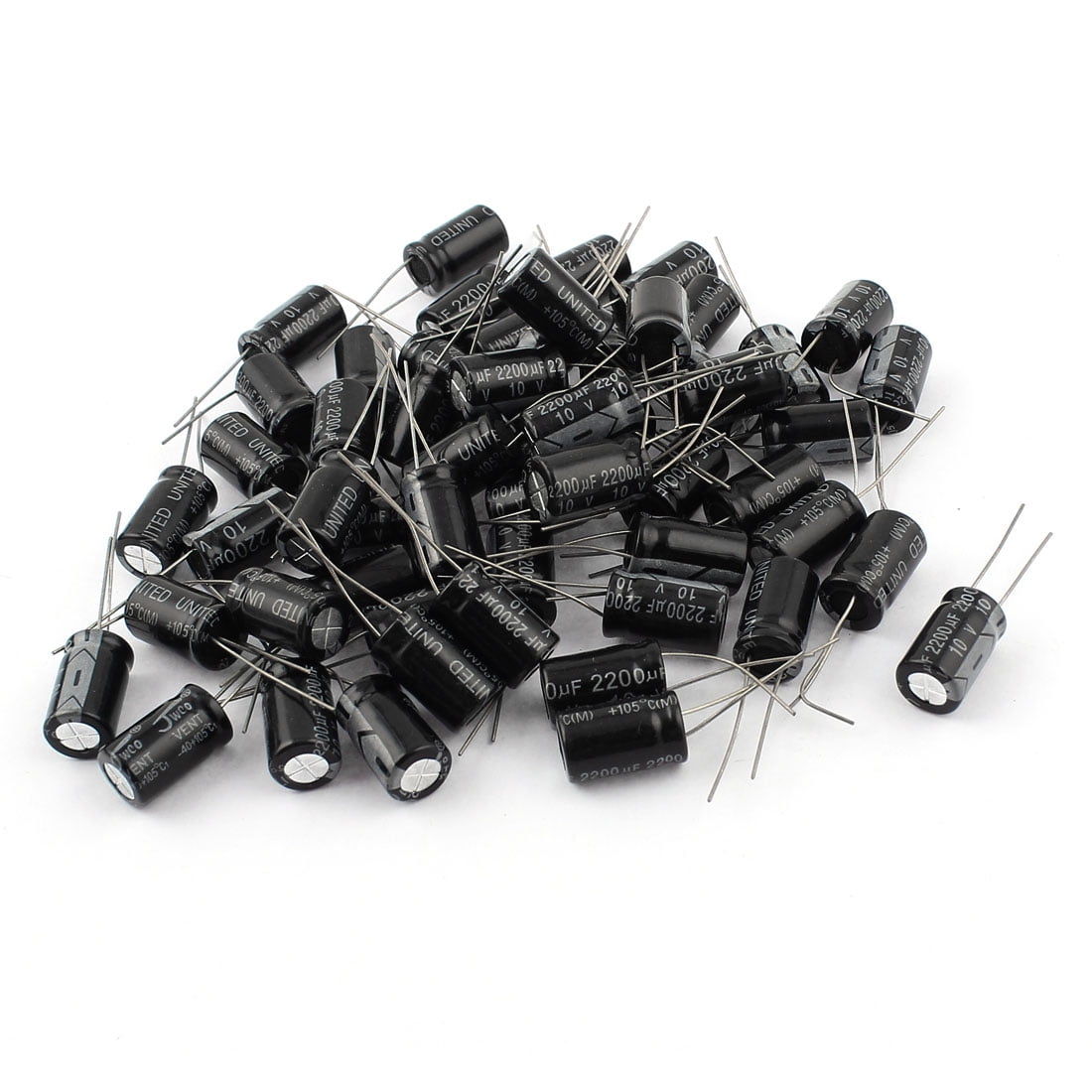 Ships Today! Electrolytic Capacitor 105c 2200uF 10v 10 x 17mm 5pcs