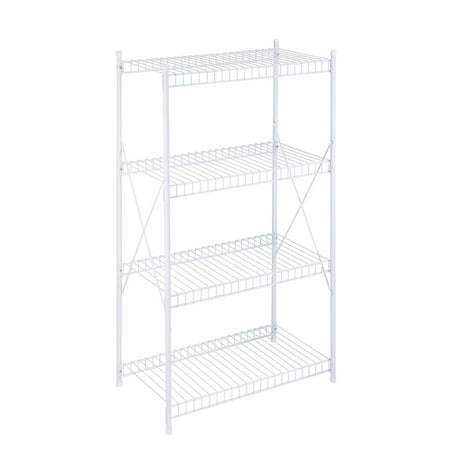 Honey Can Do 4-Tier Storage Shelf white
