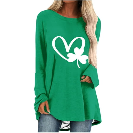 Hvyesh Womens St. Patrick s Day Shirts Cute Holiday Graphic Print Casual Crew Neck Blouses Long Sleeve Basic Green Tee Tops Green shirts for women Medium
Hvyesh Womens St. Patrick s Day Shirts Cute Holiday Graphic Print Casual Crew Neck Blouses Long Sleeve Basic Green Tee Tops Green shirts for women Medium