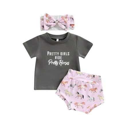 Western Baby Girl Clothes Cow Letter Print Short Sleeve Tshirt and Shorts Headband Set Boho Summer Clothes
Western Baby Girl Clothes Cow Letter Print Short Sleeve Tshirt and Shorts Headband Set Boho Summer Clothes