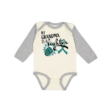 Inktastic Ovarian Cancer Awareness My Grandma is a Fighter Gift Baby Boy or Baby Girl Long Sleeve Bodysuit
Inktastic Ovarian Cancer Awareness My Grandma is a Fighter Gift Baby Boy or Baby Girl Long Sleeve Bodysuit