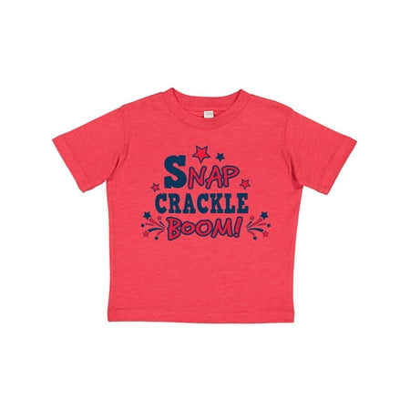 Inktastic 4th of July Snap Crackle Boom with Red and White Fireworks Gift Toddler Boy or Toddler Girl T-Shirt
Inktastic 4th of July Snap Crackle Boom with Red and White Fireworks Gift Toddler Boy or Toddler Girl T-Shirt