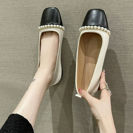 Cathalem Leisure Women s Four Seasons Low Heeled Non Slip Square Toe Pearl Decoration Breathable Casual Shoes for Women 8 Wide Black 8
Cathalem Leisure Women s Four Seasons Low Heeled Non Slip Square Toe Pearl Decoration Breathable Casual Shoes for Women 8 Wide Black 8