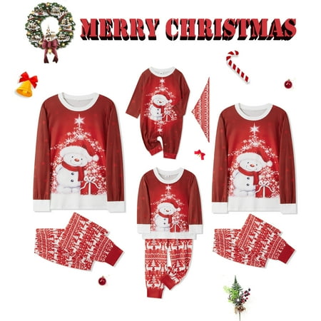 Family Matching Christmas Pajamas Sets Snowman Print Tops+Pants Holiday Xmas Loungewear Sleepwear Pjs for Adults Kids Baby
Family Matching Christmas Pajamas Sets Snowman Print Tops+Pants Holiday Xmas Loungewear Sleepwear Pjs for Adults Kids Baby