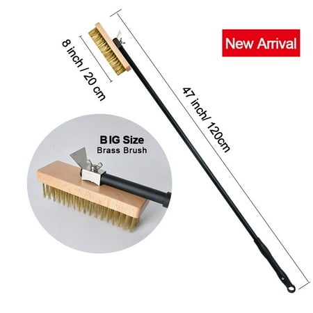 Pizza House Pizza Oven Copper Brush Bristle Brass Scraper Household Grill Cleaning Oven Brush with 21 Inch Aluminum Handle
Pizza House Pizza Oven Copper Brush Bristle Brass Scraper Household Grill Cleaning Oven Brush with 21 Inch Aluminum Handle