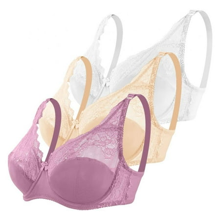 Push up Bra for Women Plus Size Lace Bras Underwire Brassiere - Comfort Fit Full Coverage Bra for Everyday Wear(3-Packs)
Push up Bra for Women Plus Size Lace Bras Underwire Brassiere - Comfort Fit Full Coverage Bra for Everyday Wear(3-Packs)